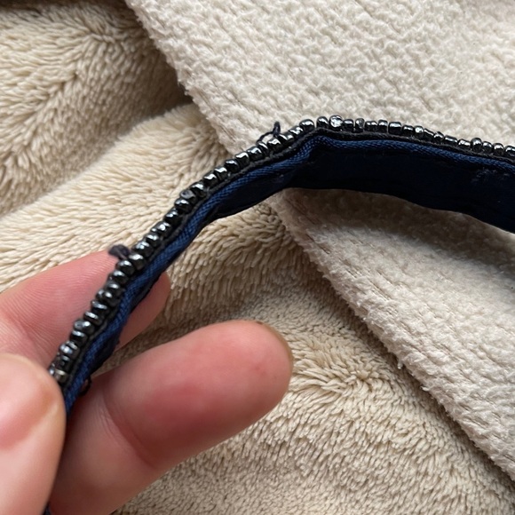 Rachel Zoe Beaded Bag Silver Guitar-Shaped Bag Decorative Crystal Headphones - Picture 8 of 10